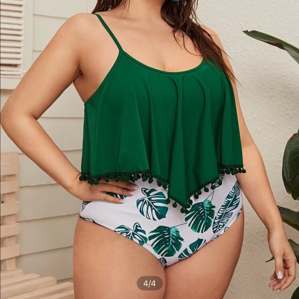 Plus Size One Piece Swimsuit.
